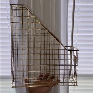 gold desk file organizer